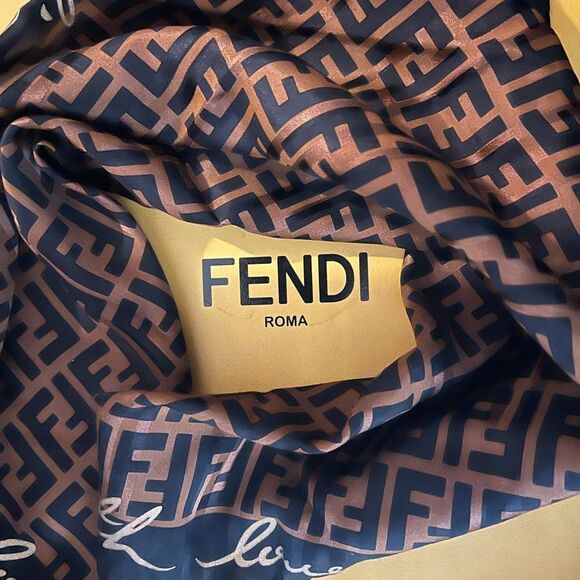 Fendi Zucca Square Scarf - Picture 1 of 6